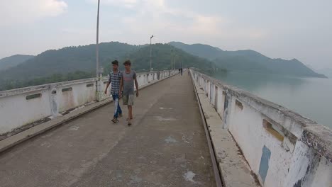 A-view-of-Massanjore-Dam-also-known-as-Canada-Dam-at-Dumka-in-Jharkhand,-India