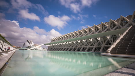 Ciudad-de-las-Artes-y-las-Ciencias,-Valencia-Daylight-Timelapse-4k