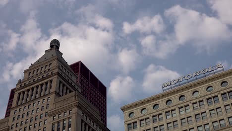 Cityscape-Timelapse-of-Clouds-Over-Skyscrapers