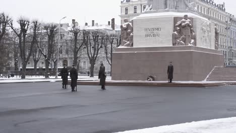 The-Freedom-Monument-In-Riga,-Latvia