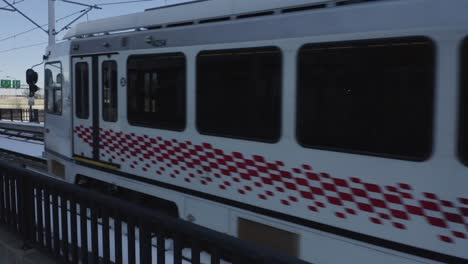 Two-trains-passing-each-other-on-the-Pittsburgh-light-railway