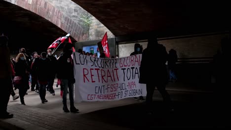 French-protest-about-global-security