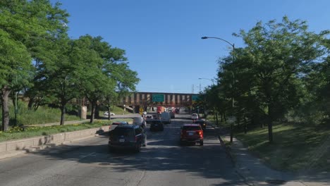 Fpv-Conduciendo-En-Cicero-Ave-En-Chicago-Illinois-I294-A-I55-Antes-Del-Puente