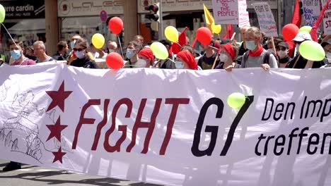 Demonstranten-Bei-Der-G7-Gipfeldemonstration-In-München