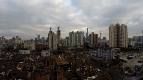 Time-lapse-in-Shanghai,-China