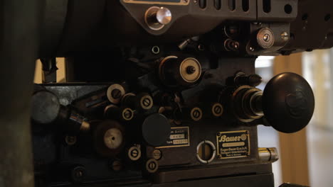 Close-up-of-a-Bauer-original-film-projector