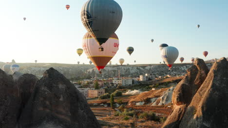 Festival-De-Globos-Aerostáticos-Sobre-Goreme-Capadocia,-Turquía