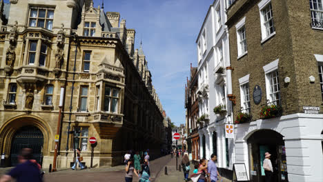 Cambridge-England,-circa-:-Timelapse-Cambridge-City-in-United-Kingdom