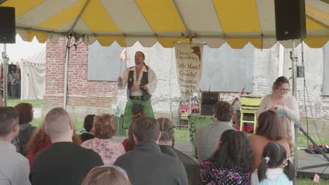 Fire-eater-performs-at-renaissance-fair,-Philadelphia-Renaissance-Fair,-Fort-Mifflin,-Pennsylvania