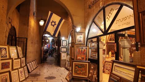 Bazaar-or-souk-in-old-city-Jerusalem,Israel