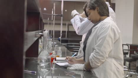 Estudiantes-De-La-Universidad-De-Profesionales-De-Bangladesh-Que-Investigan-En-El-Laboratorio-De-Química