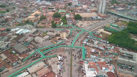 Abeokuta,-Ogun-state---Nigeria---June-10-2021:-Citiscape-of-Abeokuta-town,-transportation-network-and-brown-old-roofs