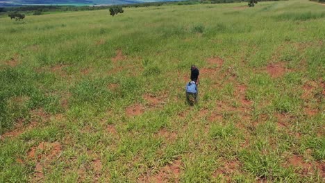 La-Tierra-Deforestada-En-La-Sabana-De-Brasil-Está-En-Riesgo-De-Sequía---Inspeccionando-La-Vista-Aérea-Del-Suelo