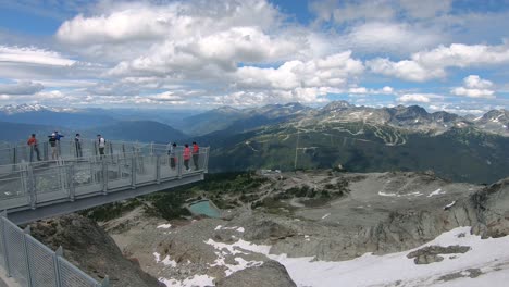 Plataforma-De-Observación-Del-Puente-Aéreo-Cloudraker-Con-Vista-Panorámica-De-Las-Montañas-Whistler