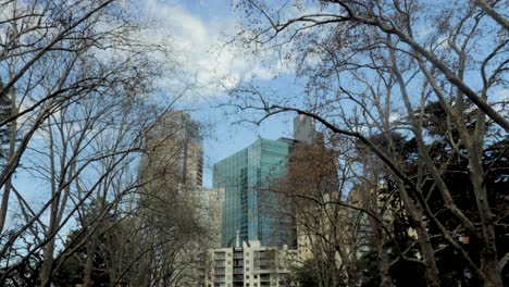 Edificio-Real-De-Exposiciones-En-Construcción-En-Melbourne,-Australia-Jardines-Carlton-De-Melbourne