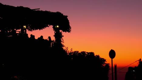 Sunset-on-a-terras-in-Zia-on-the-greek-island-of-Kos