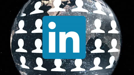 Linkedin-connected-globe-spin-with-profiles