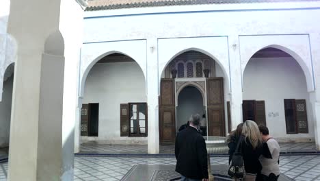 El-Palacio-Bahia-Es-Un-Palacio-De-Finales-Del-Siglo-XIX-En-Marrakech,-Marruecos