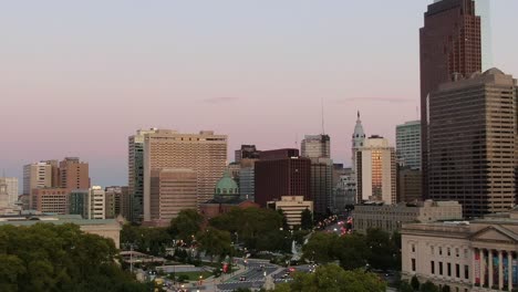 Golden-hour,-evening-in-Philadelphia