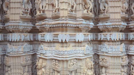 Aerial-view-of-the-Somnath-temple-located-in-Prabhas-Patan,-Veraval-in-Gujarat,-India