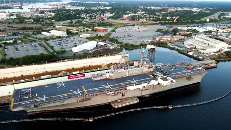 Luftaufnahme-Eines-Flugzeugträgers-Bei-BAE-Systems-Norfolk-Ship-Repair