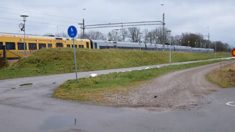 Tren-En-La-Estación-Maria,-Helsingborg