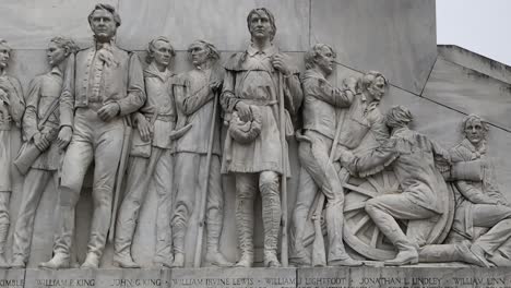 The-Cenotaph-monument-sits-on-the-grounds-of-the-Alamo-Plaza,-where-13-days-in-1835-that-changed-Texas-History