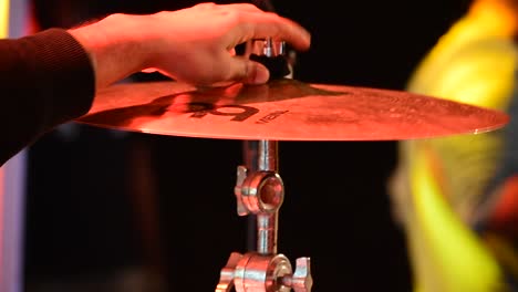 Drummer-playing-drums-during-an-architectural-college-fest-in-Kerala