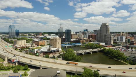 Imágenes-Aéreas-De-Grand-Rapids,-Michigan