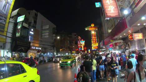 Bangkok-Thailand,-circa-:-timelapse-walking-at-China-Town-in-Thailand