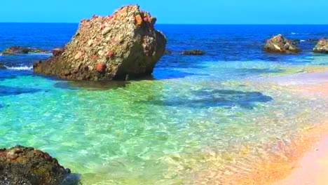 Klarer-Blick-Auf-Den-Strand-Und-Hundert-Inseln-Von-Alaminos