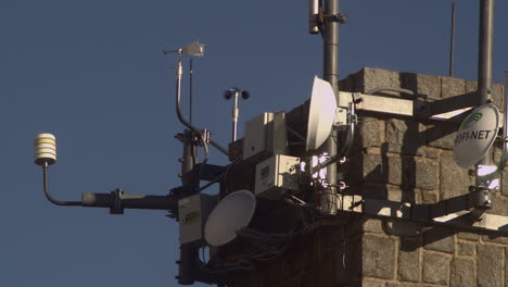 Satellite-dishes-and-wind-meters-Skalnate-Pleso-Observatory