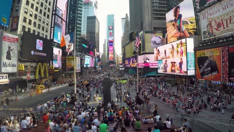 Paisaje-Urbano-Del-Mundo-Occidental-Moderno-En-Times-Square-En-La-Ciudad-De-Nueva-York