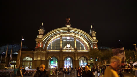 Frankfurt-Germany,-circa-:-train-station-at-Frankfurt-am-Main-in-Germany