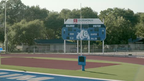 Close-Up-of-High-School-Football-Scoreboard