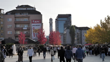 Zahir-Pajaziti-Square,-Pristina-Kosovo