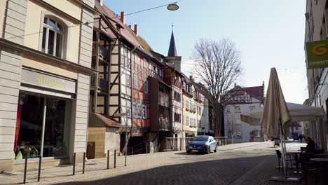 Paisaje-Matutino-De-La-Antigua-Krämerbrucke-En-El-Casco-Histórico-De-Erfurt