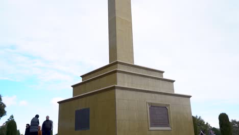 The-Mount-Macedon-Memorial-Cross-is-a-heritage-listed-war-memorial-at-Victoria-Australia-with-dynamic-clouds-moving-fast-at-the-background