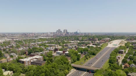 Cinematic-Establishing-Shot---Cars-Driving-on-Highway,-St