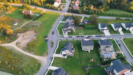 Aerial-view-of-Upper-st-Clair-Township,-PA