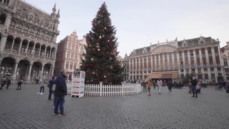 Periodo-Navideño-En-Bruselas,-Bélgica