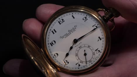 Rolex-Half-Hunter-Pocket-Watch-Opening-Close-Up