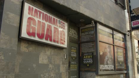 Wide-Shot-of-a-National-Guard-Recruitment-Center