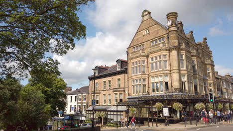 Panning-Reveal-of-Bettys-Tea-Room-in-Harrogate-in-Slow-Motion