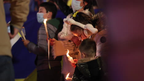 Siblings-Joined-The-Candlelight-Peace-Vigil-During-The-Russian-Ukrainian-War-In-Portugal