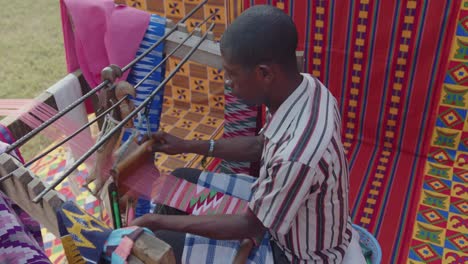 Kente--weaving-process-full-shot