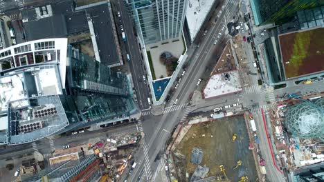 Perspectiva-De-Un-Dron-Del-Vecindario-South-Lake-Union-De-Seattle-En-2017