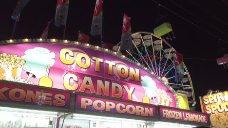 Snack-stand-and-ferris-wheel-at-the-Canadian-National-Exhibition-Midway