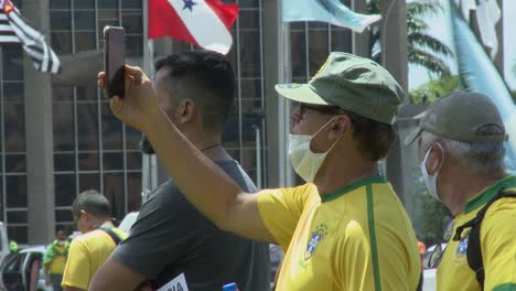 Right-wing-supporters-of-Brazilian-President-Jair-Bolsonaro-hold-a-rally-for-military-intervention