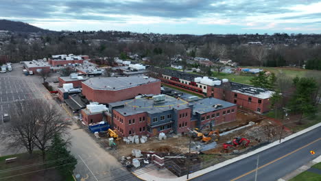 Construction-equipment-and-machinery-at-American-school-upgrade-site